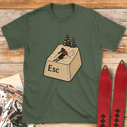 Escape Ski T Shirt Gift For Skier