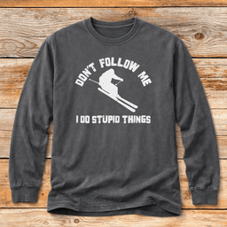 Dont Follow Me T Shirt Gift For Skier