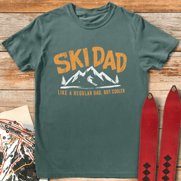 Mountain Ski Dad T Shirt Gift For Dad