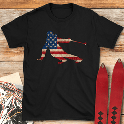 Full Tuck USA T Shirt Gift For Skier