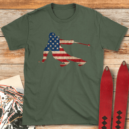 Full Tuck USA T Shirt Gift For Skier