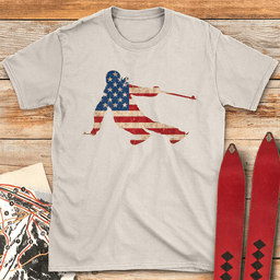 Full Tuck USA T Shirt Gift For Skier