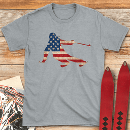 Full Tuck USA T Shirt Gift For Skier