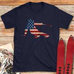 Full Tuck USA T Shirt Gift For Skier