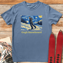 Gogh Snowboard Lady T Shirt Gift For Snowboarder