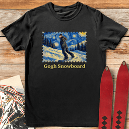 Gogh Snowboard Lady T Shirt Gift For Snowboarder