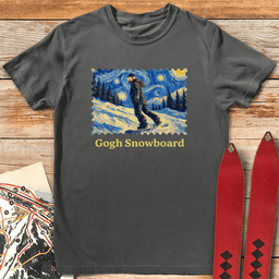 Gogh Snowboard Lady T Shirt Gift For Snowboarder