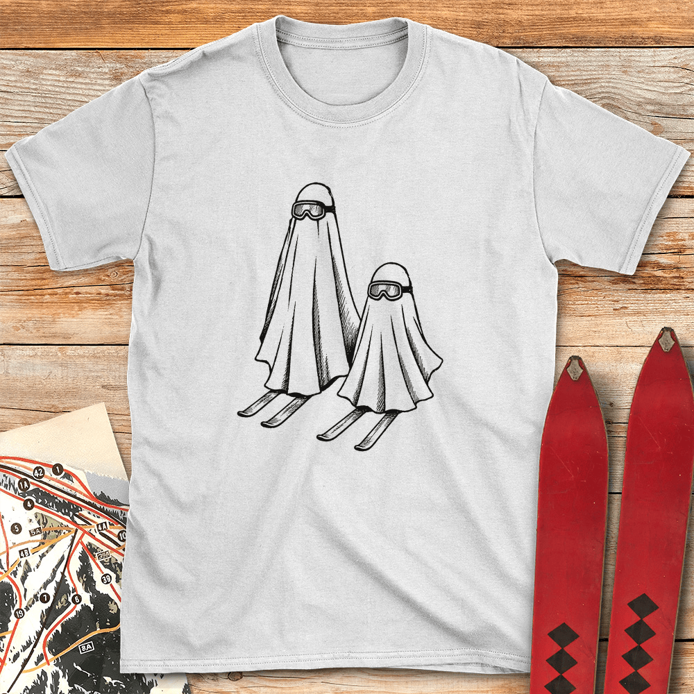 Ghost Skis T Shirt Gift For Skier