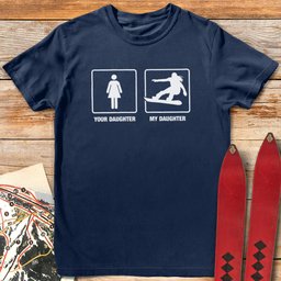 Daughter Boards T Shirt Gift For Skier