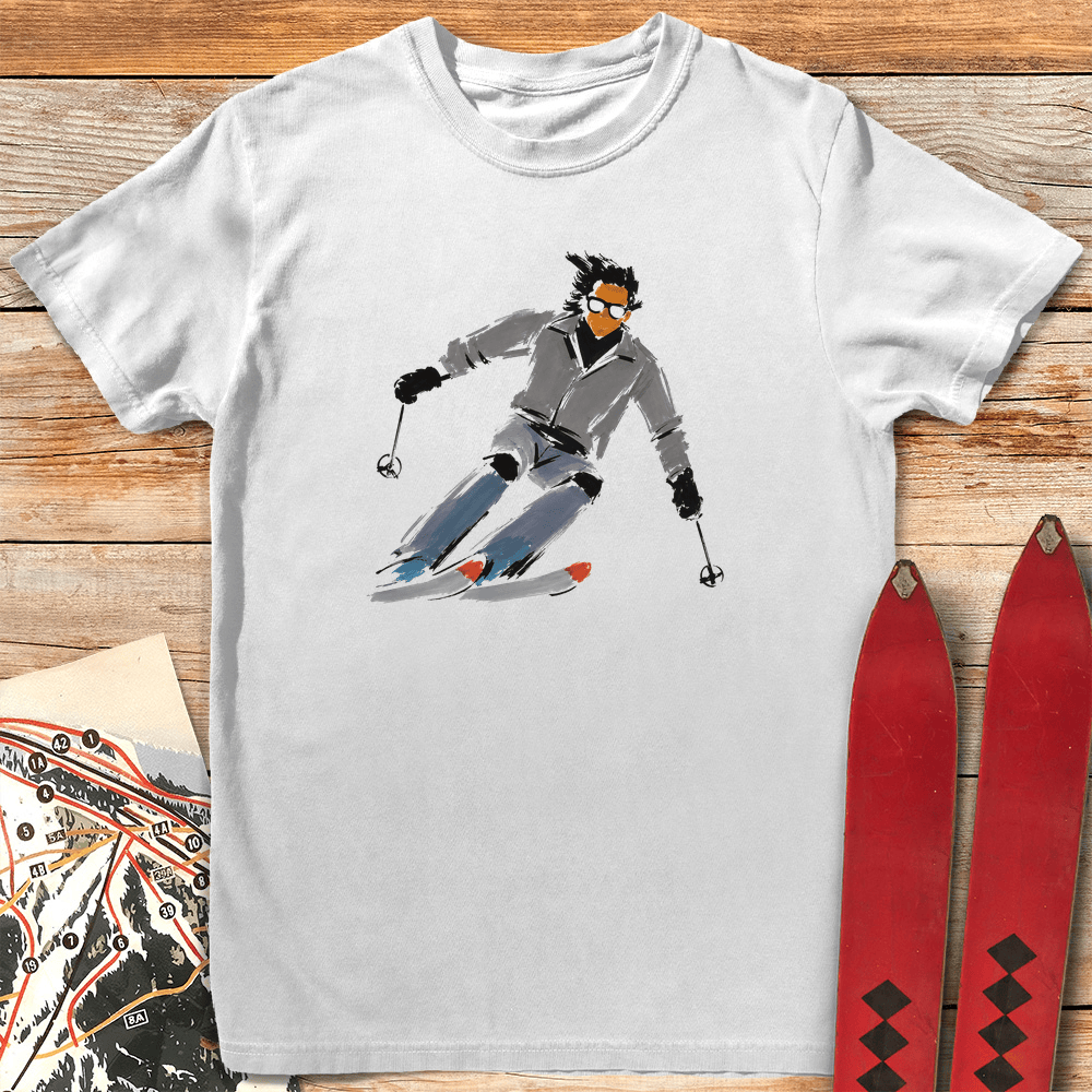 Coming In Hot T Shirt Gift For Skier