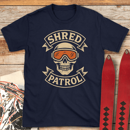 Shred Patrol T Shirt Gift For Skier