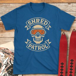 Shred Patrol T Shirt Gift For Skier