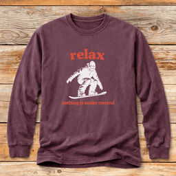 Relax Snowboard T Shirt Gift For Snowboarder