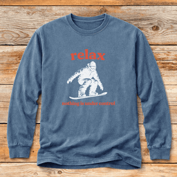 Relax Snowboard T Shirt Gift For Snowboarder