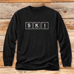 Periodic Ski Table T Shirt Gift For Skier