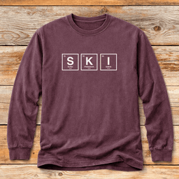Periodic Ski Table T Shirt Gift For Skier