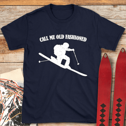 Old Fashioned Tele T Shirt Gift For Skier