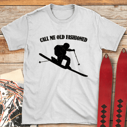 Old Fashioned Tele T Shirt Gift For Skier
