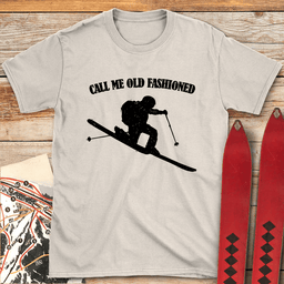 Old Fashioned Tele T Shirt Gift For Skier