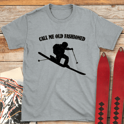 Old Fashioned Tele T Shirt Gift For Skier