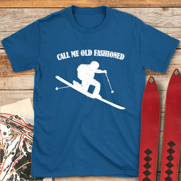 Old Fashioned Tele T Shirt Gift For Skier