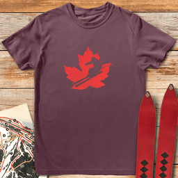 Maple Skier T Shirt Gift For Skier
