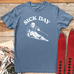 Sick Day Skier T Shirt Gift For Skier