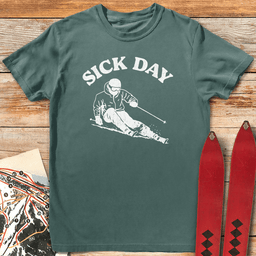 Sick Day Skier T Shirt Gift For Skier