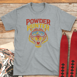 Powder Hunter T Shirt Gift For Skier