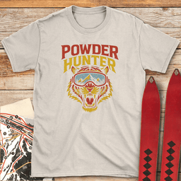 Powder Hunter T Shirt Gift For Skier