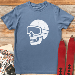 Dead Ski Grin T Shirt Gift For Skier