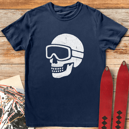 Dead Ski Grin T Shirt Gift For Skier