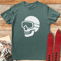 Dead Ski Grin T Shirt Gift For Skier