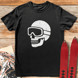 Dead Ski Grin T Shirt Gift For Skier