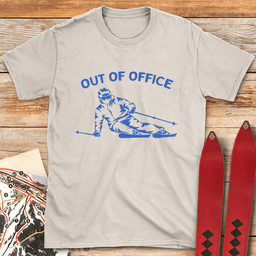 Out Of Office Ski Carve T Shirt Gift For Skier