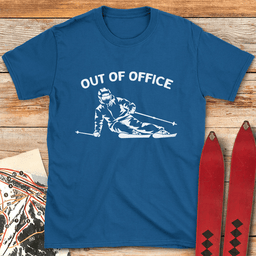 Out Of Office Ski Carve T Shirt Gift For Skier