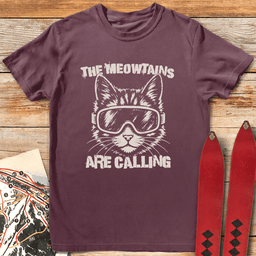 Meowtain Call Grunge T Shirt Gift For Skier