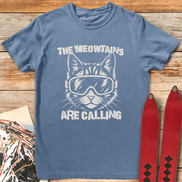 Meowtain Call Grunge T Shirt Gift For Skier