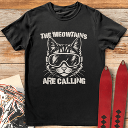 Meowtain Call Grunge T Shirt Gift For Skier