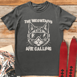 Meowtain Call Grunge T Shirt Gift For Skier