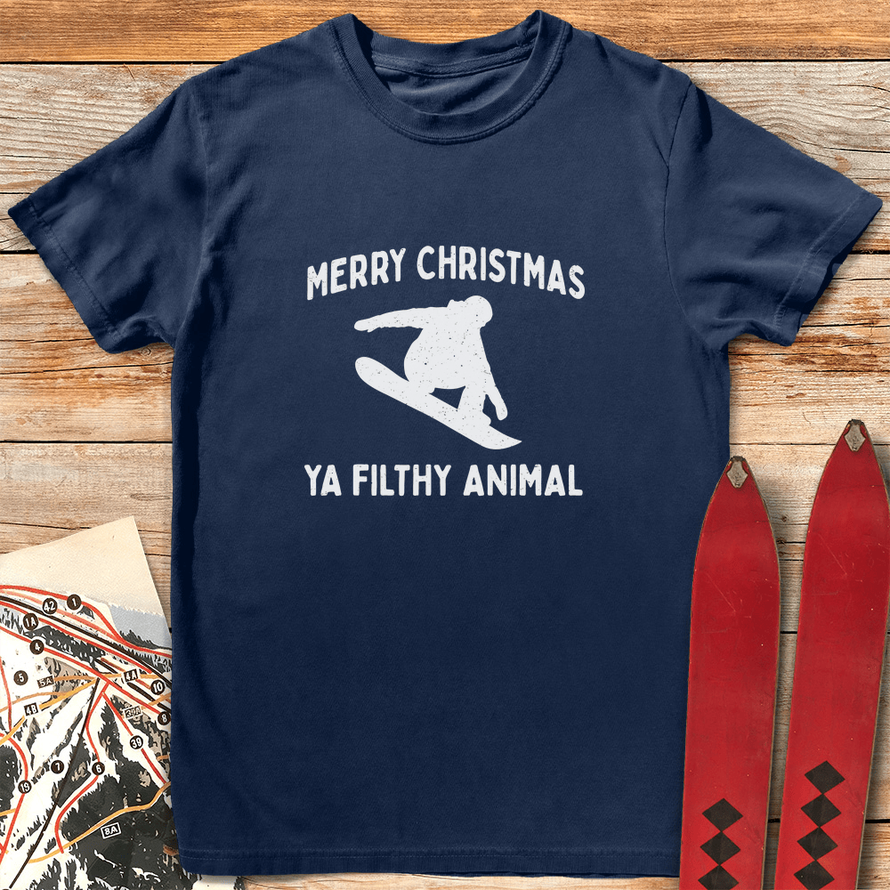 Filthy Animal Snowboard T Shirt Gift For Snowboarder