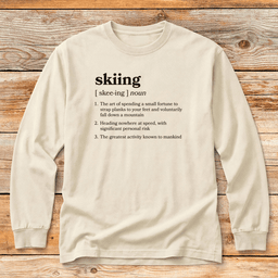 Definition Of Skiing T Shirt Gift For Skier