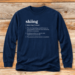 Definition Of Skiing T Shirt Gift For Skier