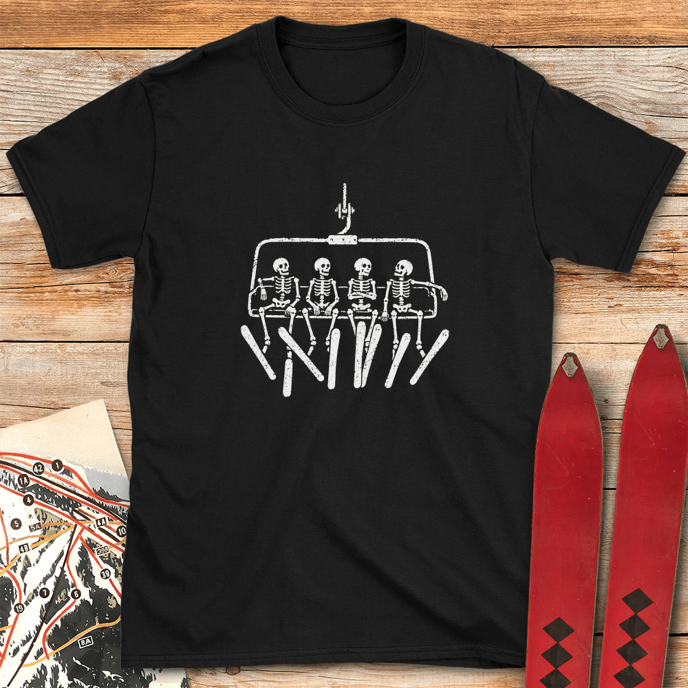 Dead Shred Crew T Shirt Gift For Skier