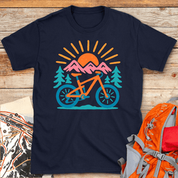 Pastel Pedaling T Shirt Gift For Skier