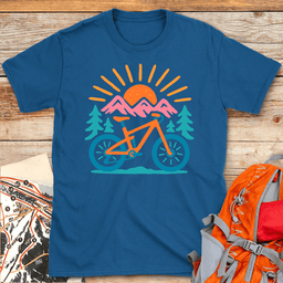 Pastel Pedaling T Shirt Gift For Skier