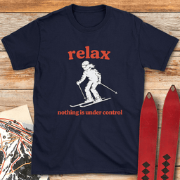 Relax Skier T Shirt Gift For Skier