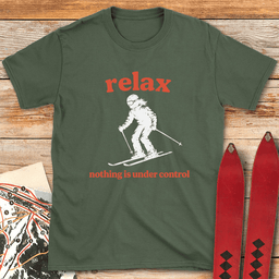 Relax Skier T Shirt Gift For Skier