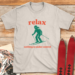 Relax Skier T Shirt Gift For Skier