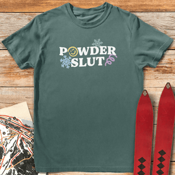 Powder Slut T Shirt Gift For Skier